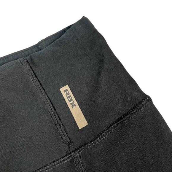 RBX Leggings Solid Black Pull On Mesh Inset Stretch Activewear‎ Women's Small - Picture 7 of 10